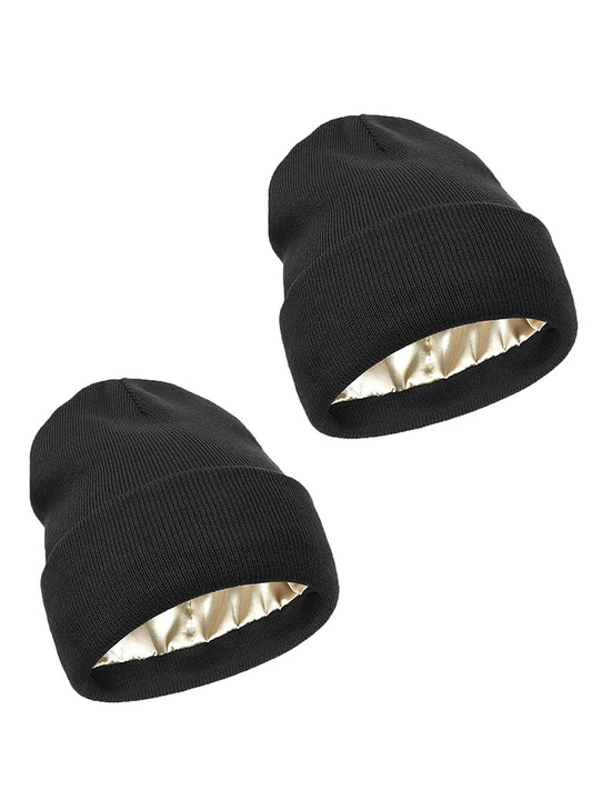 Cozy Satin-Lined Winter Beanie